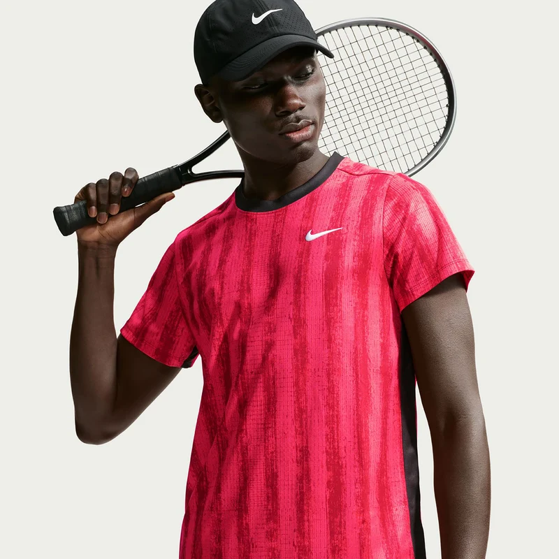 Court Victory T-Shirt Herren - rot, schwarz