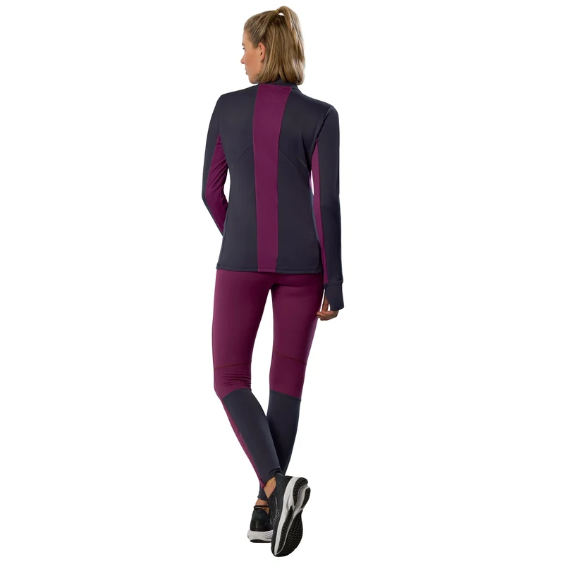 Active Warmalite Half Zip Laufshirt Damen-Blau