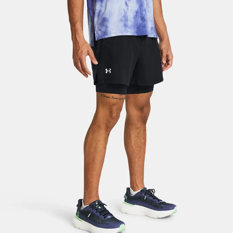 Launch 5 Inch 2-in-1 Laufshorts Herren-Schwarz