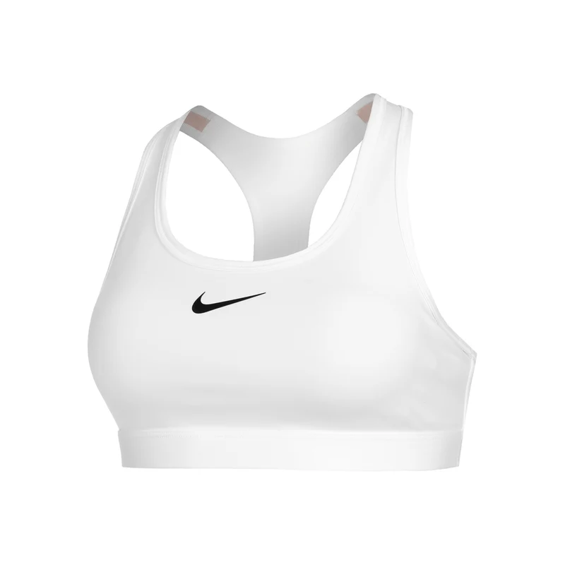 Swoosh Medium Sport-BH Damen-Weiß