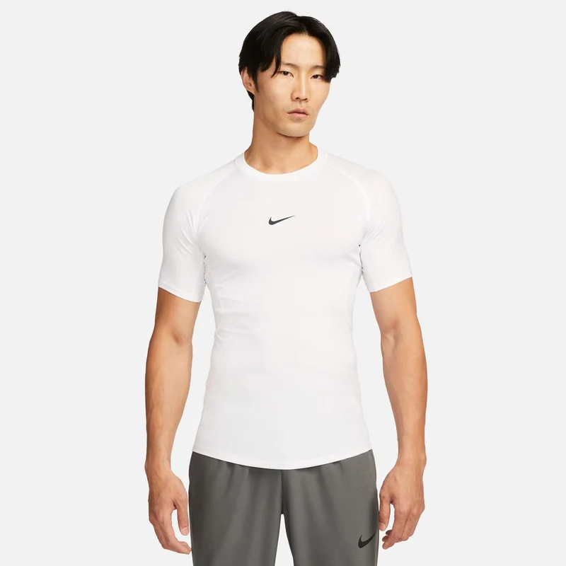 Dri-Fit Pro Tight Fitness T-Shirt Herren-Weiß,Schwarz