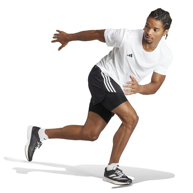Adizero Essentials Laufshirt Herren-Weiß
