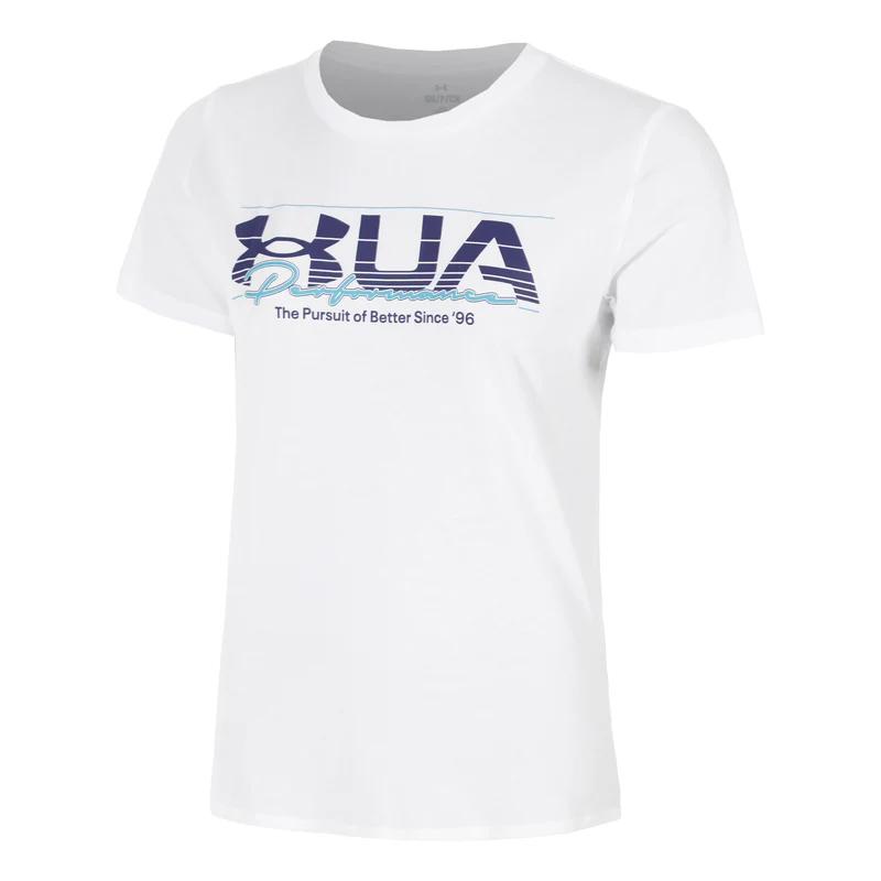 UA Vintage Performance T-Shirt Damen-Weiß