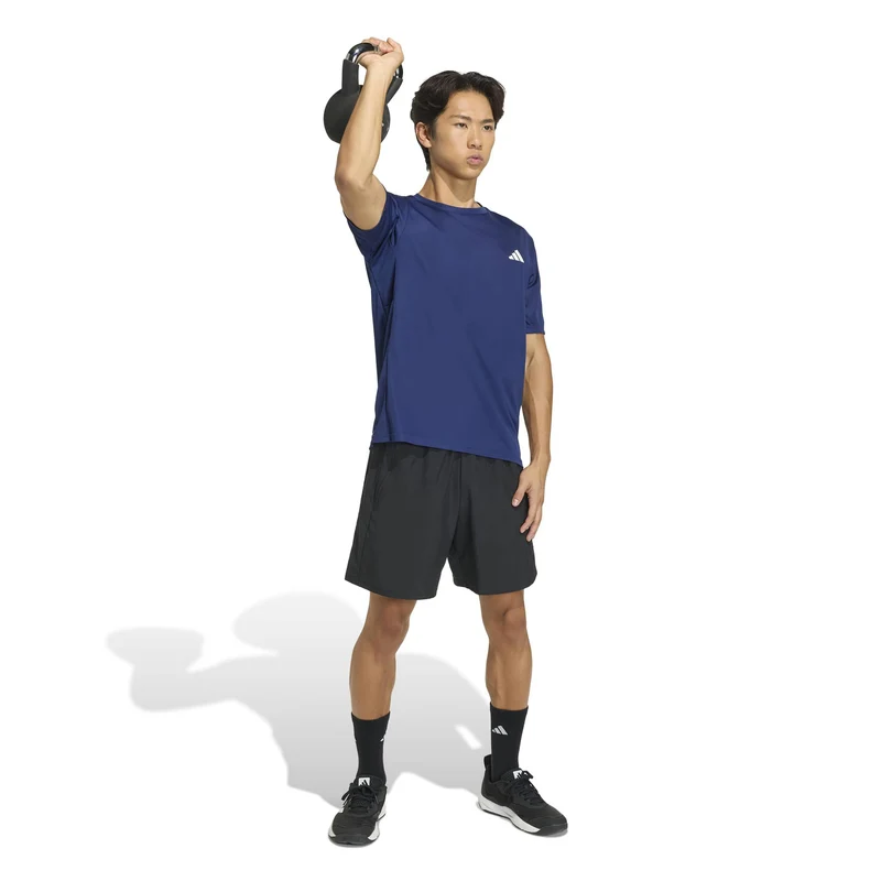 Basic T-Shirt Herren-dunkelblau