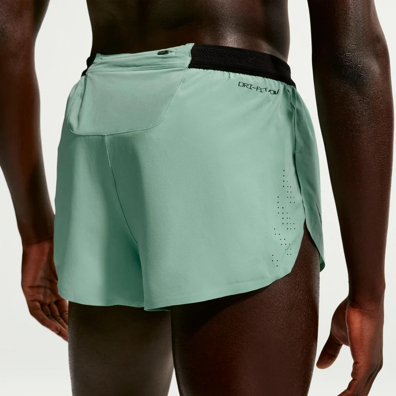 AeroSwift Laufshorts Herren - oliv, schwarz