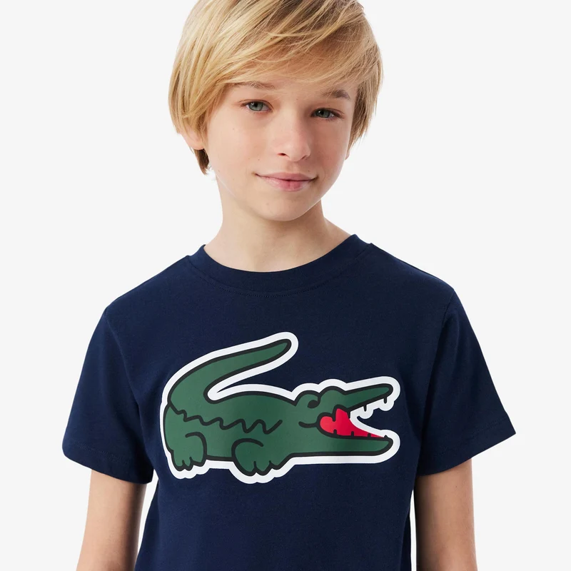 T-Shirt Kinder - dunkelblau, grün