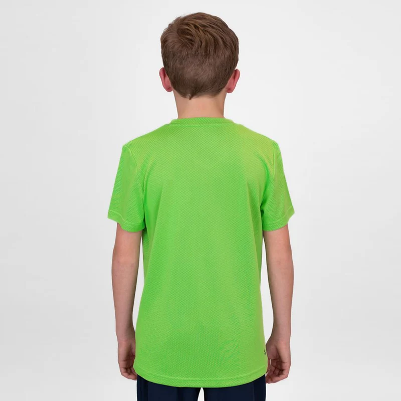 Crew Inside Out V-Neck T-Shirt Jungen-Neongrün,Dunkelblau