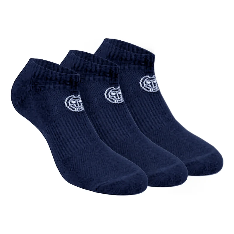 No Party No Show Move Tennissocken 3er Pack-Dunkelblau,Weiß