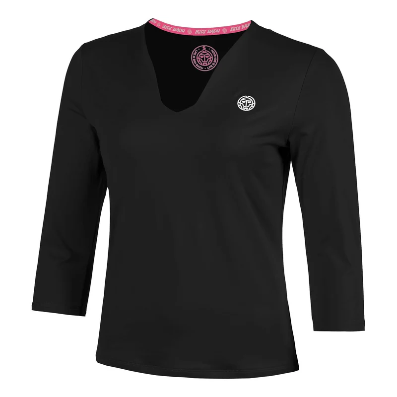Crew 2.0 V-Neck Longsleeve Damen-schwarz