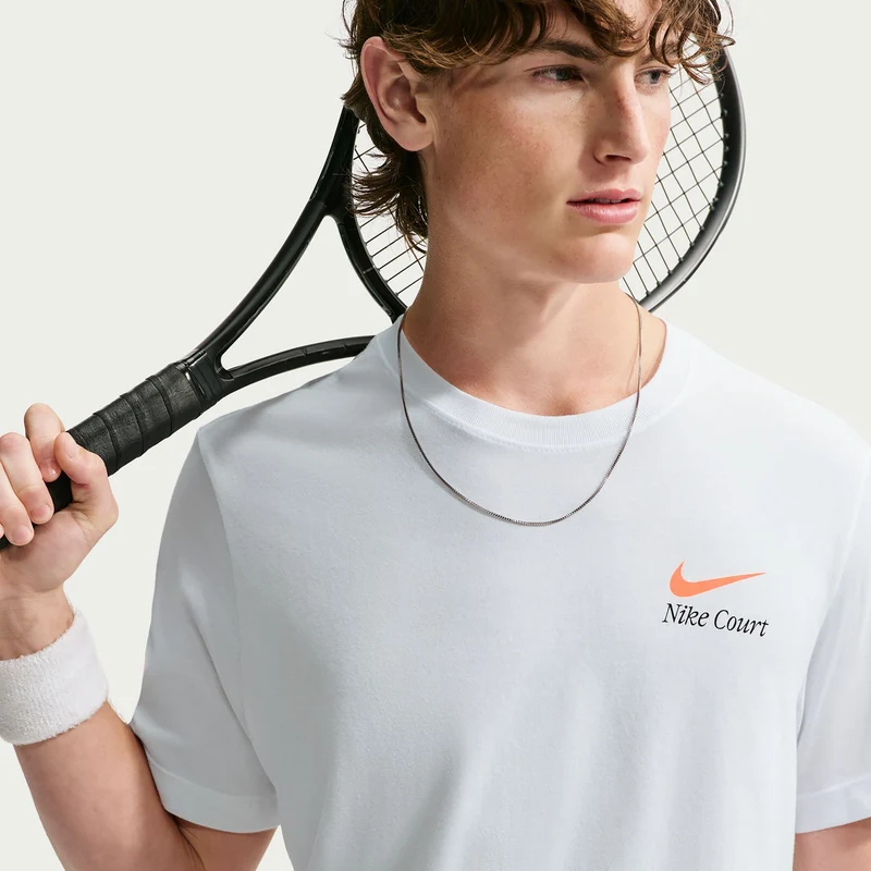 Court Dri-Fit T-Shirt Herren - weiß