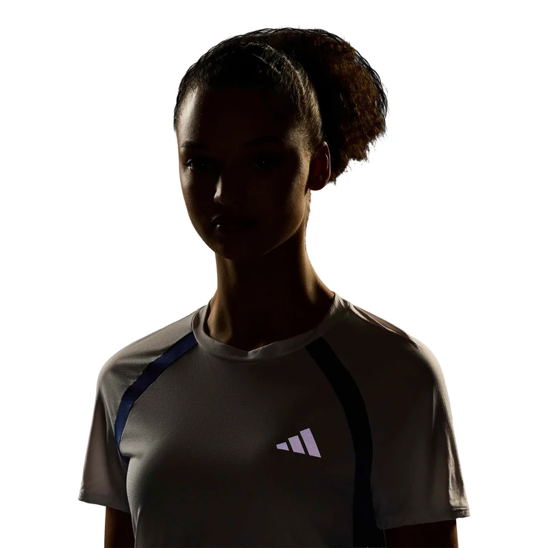 adizero Archive Laufshirt Damen - weiß, blau