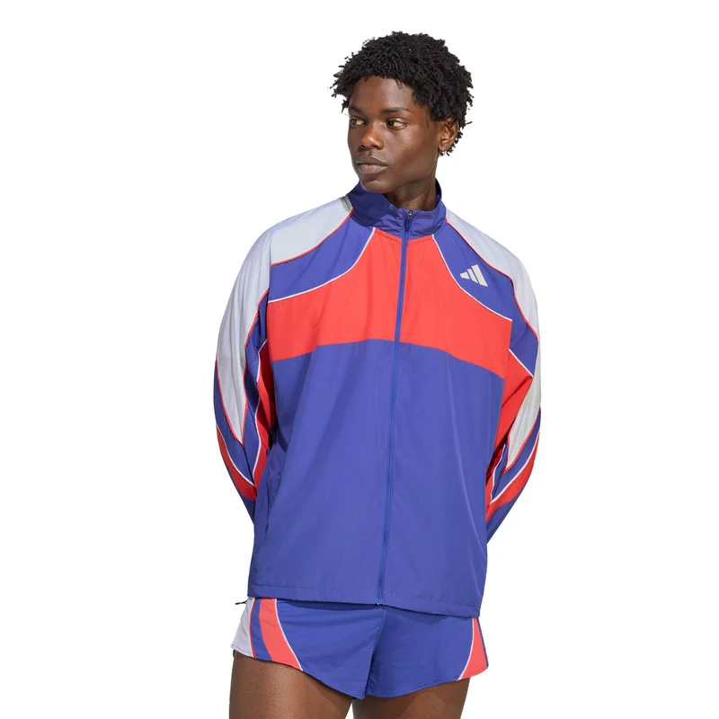adizero Archive Laufjacke Herren - blau, rot