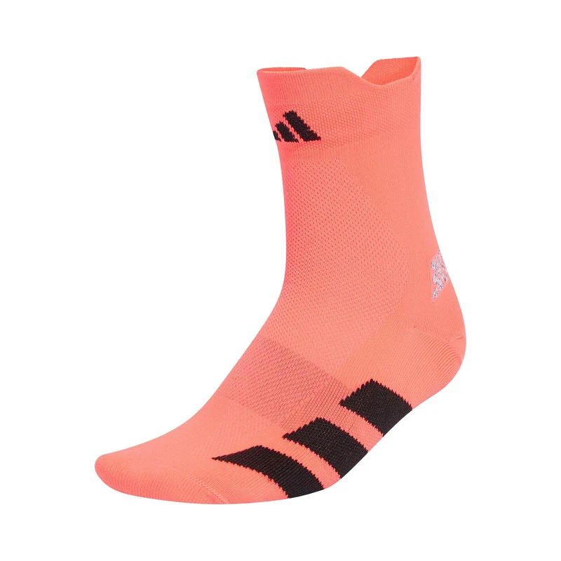 adizero Quarter Laufsocken Unisex - koralle, schwarz