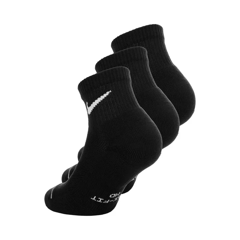 Ankle Tennissocken 3er Pack Unisex - schwarz
