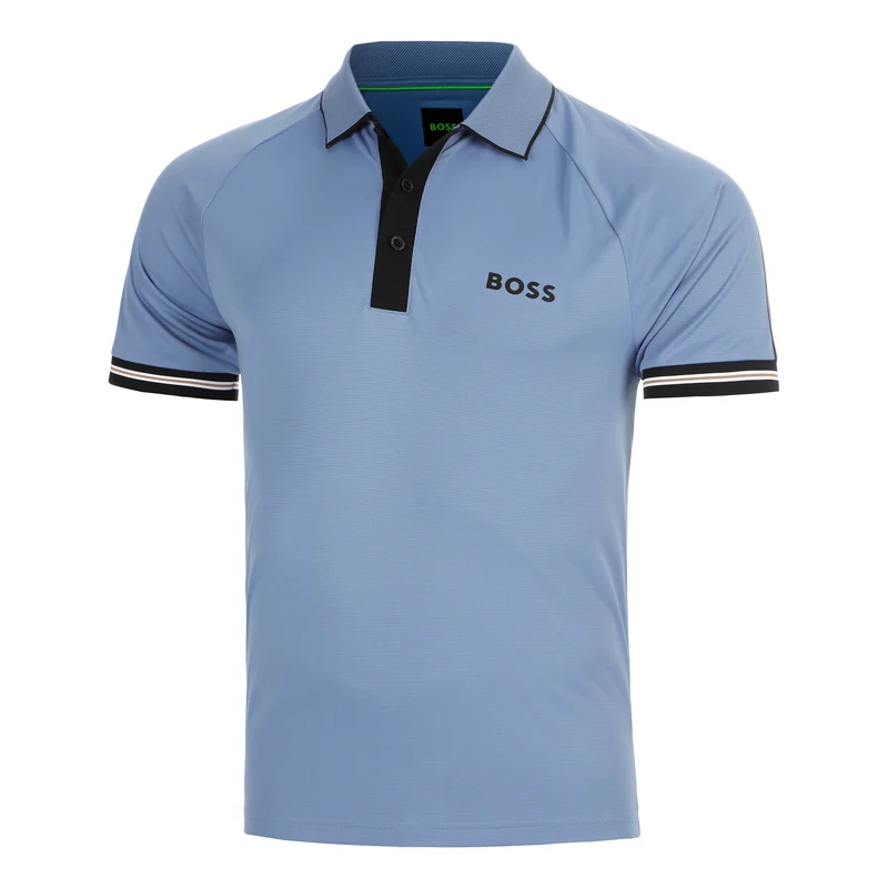 Serve Polo Herren-blaugrau