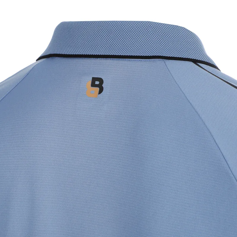 Serve Polo Herren-blaugrau