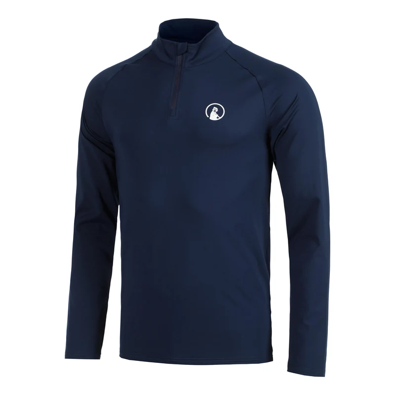 Big Serve 1/4 Zip Longsleeve Herren-dunkelblau