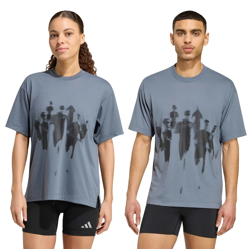 adi365 Laufshirt Unisex - blaugrau