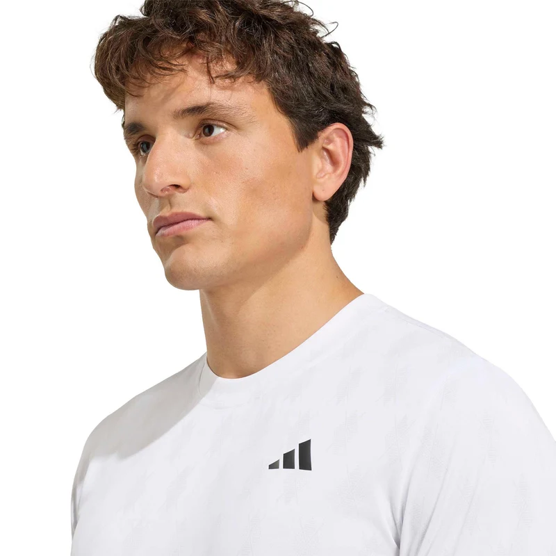 Club Graphic T-Shirt Herren - weiß, hellgrau
