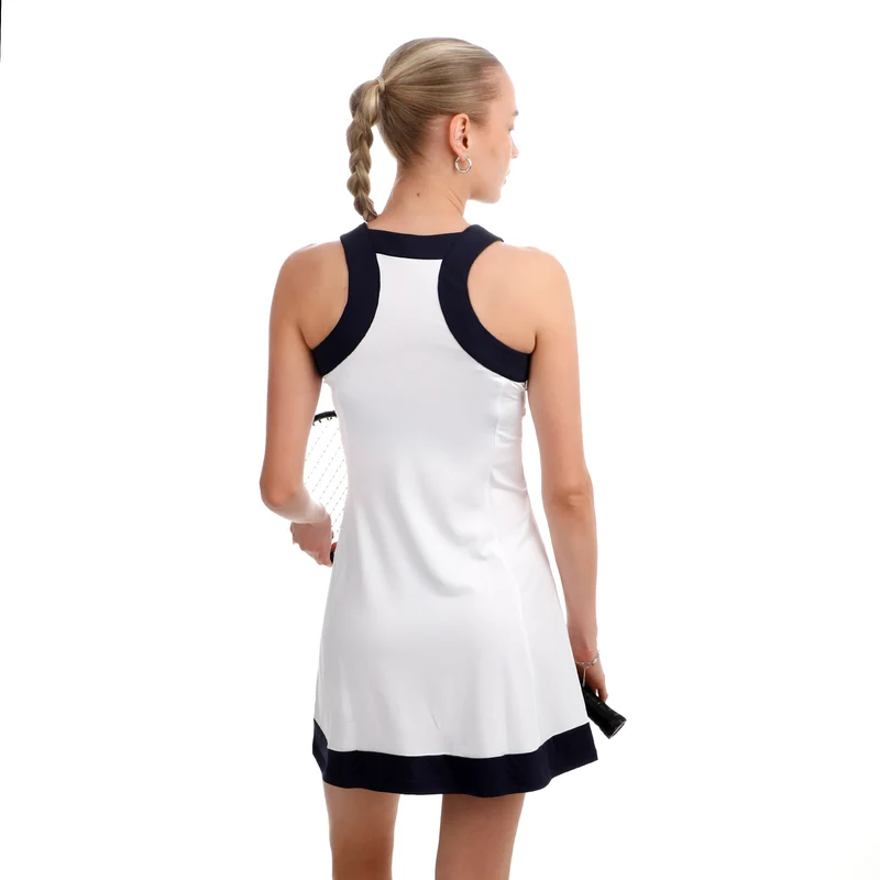TCP Kleid Damen - weiß, dunkelblau