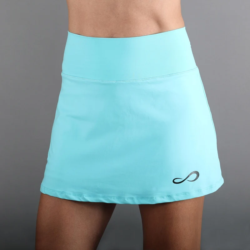 Minimal High Waist Rock Damen-Blau