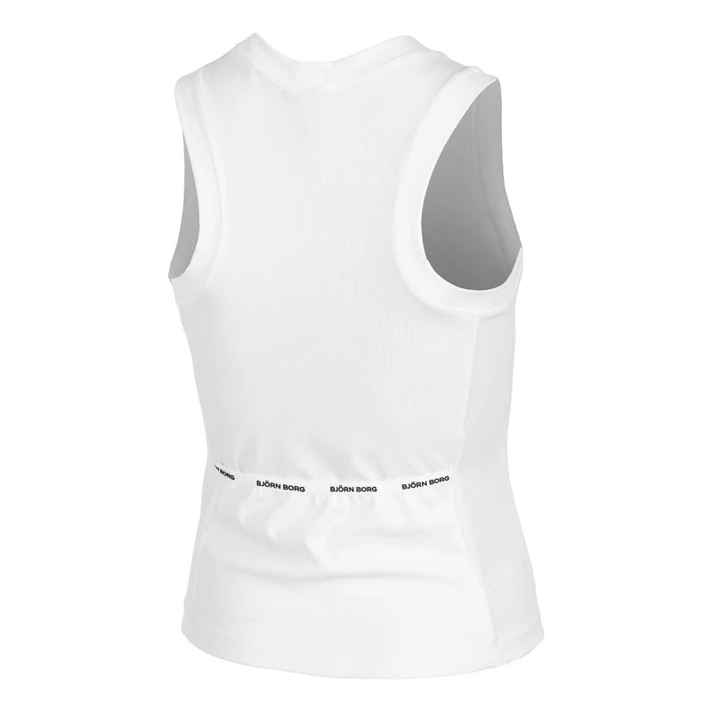 Ace Pocket Ribbed Tank-Top Damen - weiß