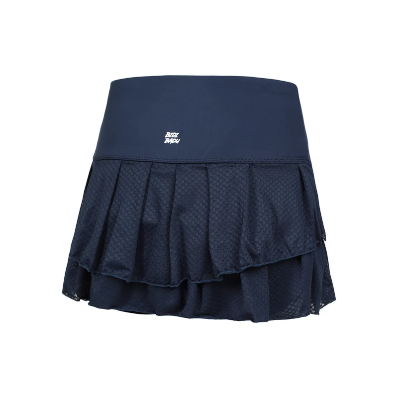 Crew Pleated Rock Damen-Dunkelblau