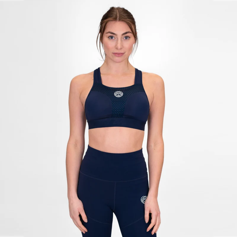 Crew High Support Sport-BH Damen-Dunkelblau