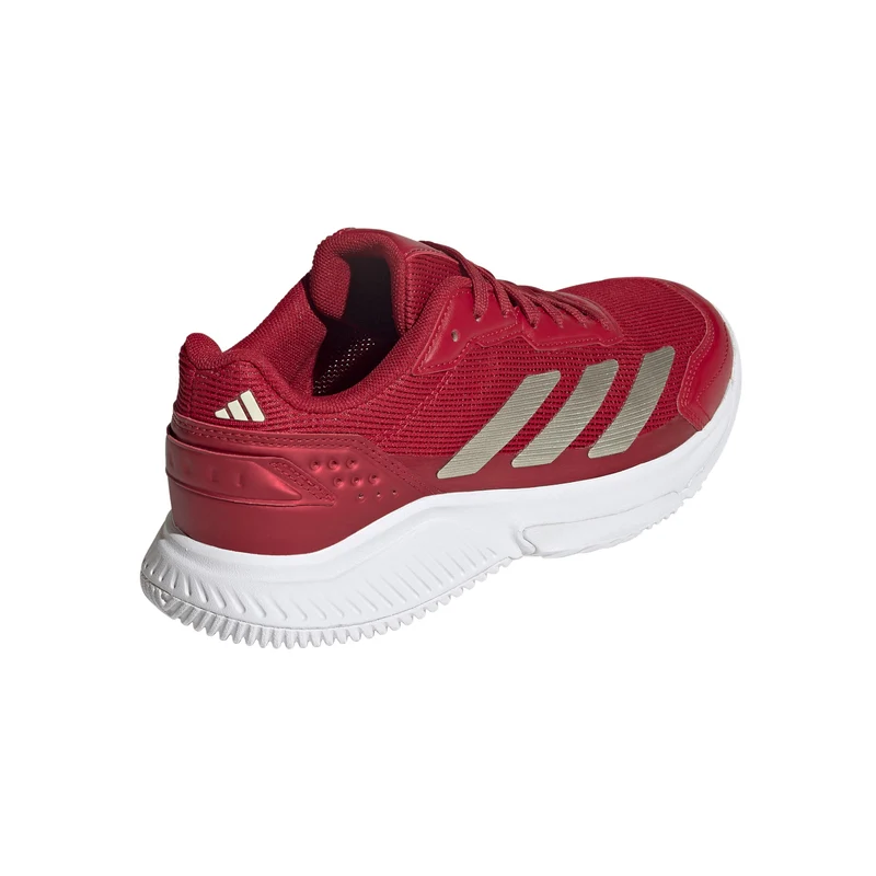 Courtquick Padelschuh Damen - rot, silber