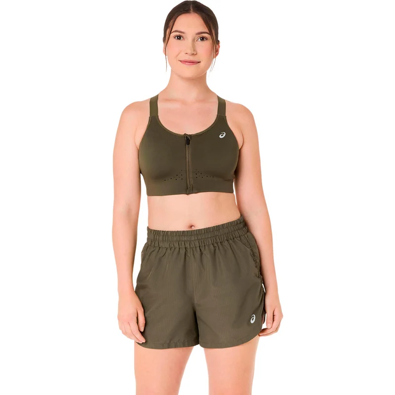 Road Combination Zip Sport-BH Damen - grün