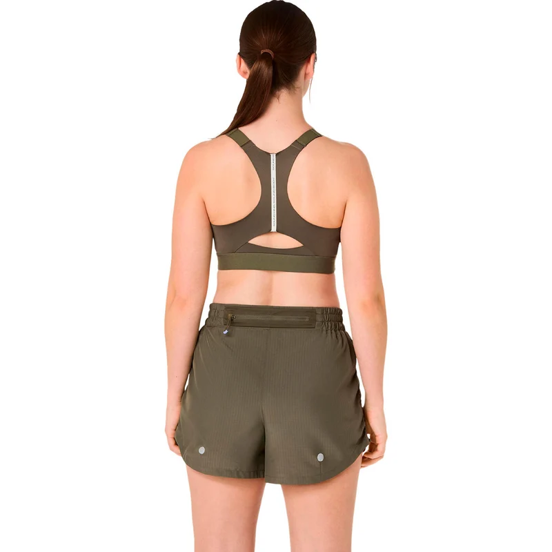 Road Combination Zip Sport-BH Damen - grün