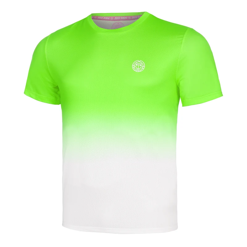 Crew Gradiant T-Shirt Herren-Neongrün,Weiß