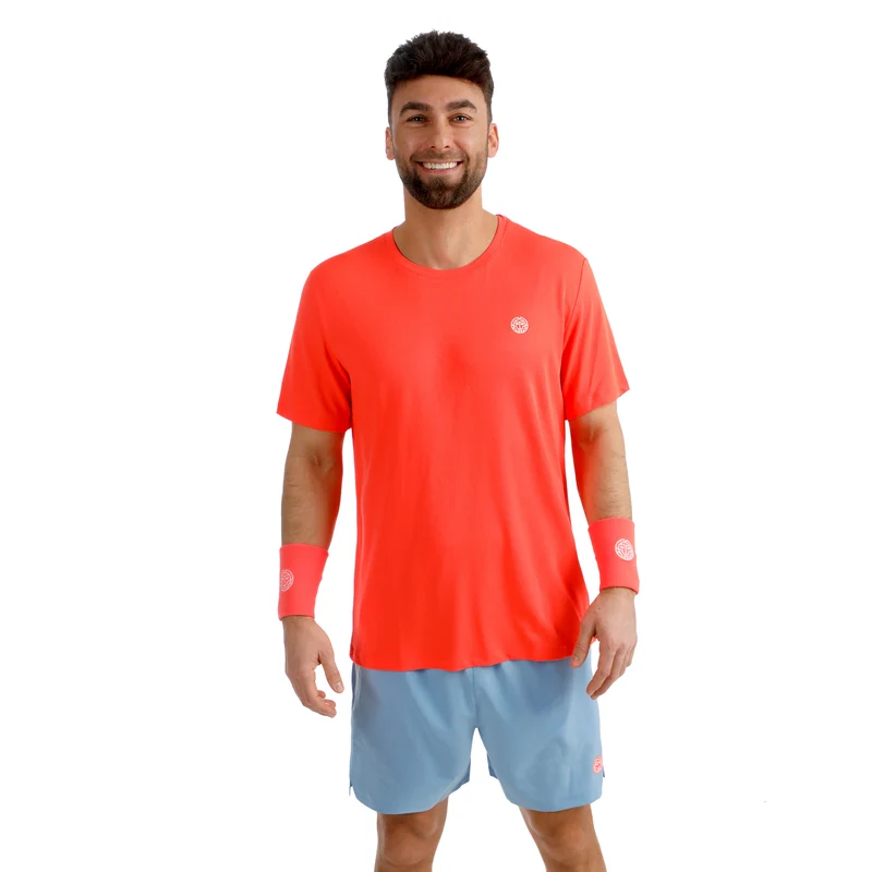 Solid T-Shirt Herren-koralle