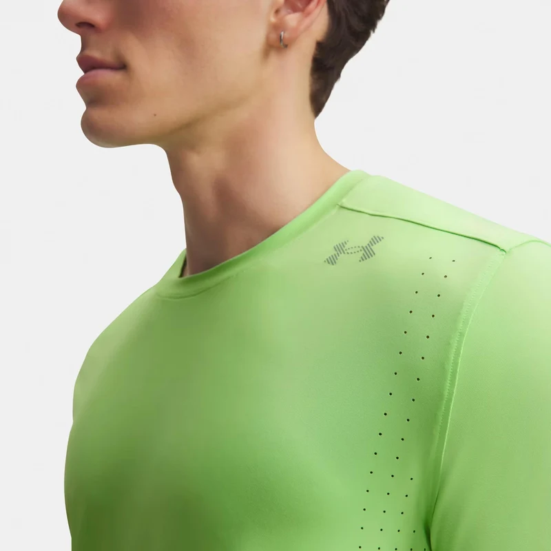 Velociti Pro Laufshirt Herren - neongrün, silber