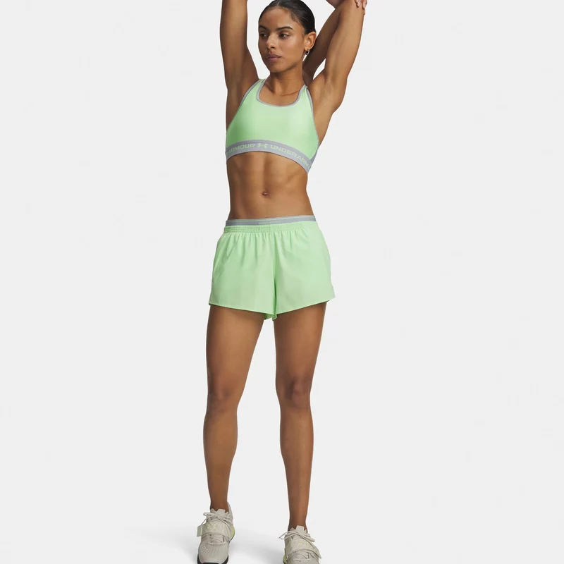 Vanish Woven 3in Shorts Damen-grün, grau