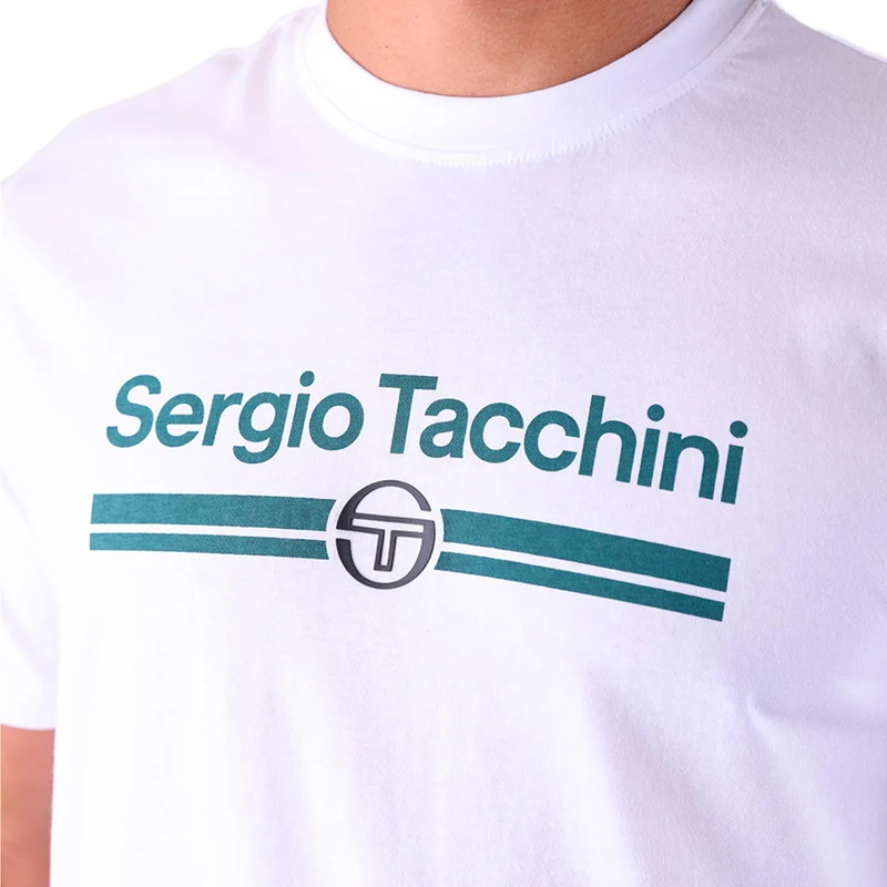 Marchio Co T-Shirt Herren - weiß, petrol