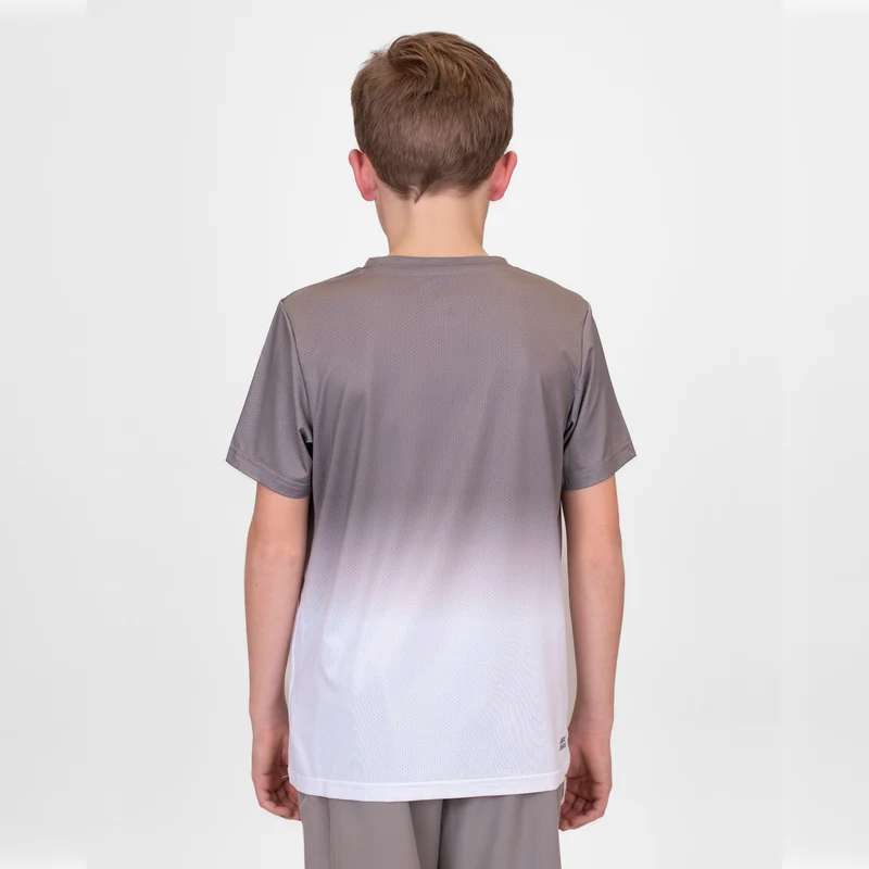 Crew Gradiant T-Shirt Jungen-Grau,Weiß