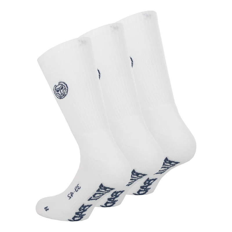 Don Carlito Crew Move Tennissocken 3er Pack-Weiß,Schwarz