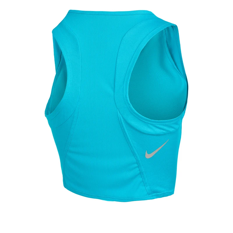 Dri-Fit Fast Crop Laufshirt Damen-Türkis