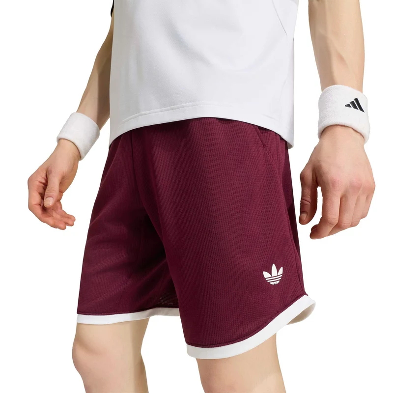 Classics 9Inch Shorts Herren - weinrot, weiß
