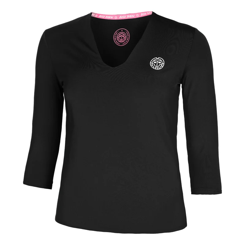 Crew V-Neck Longsleeve Damen-Schwarz