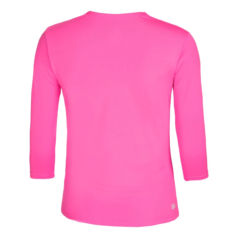 Crew V-Neck Longsleeve Damen-Pink