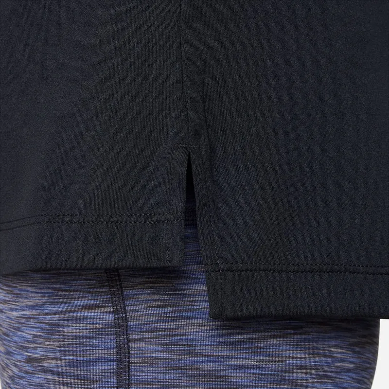 Dri-Fit Half-Zip Longsleeve Mädchen - schwarz,