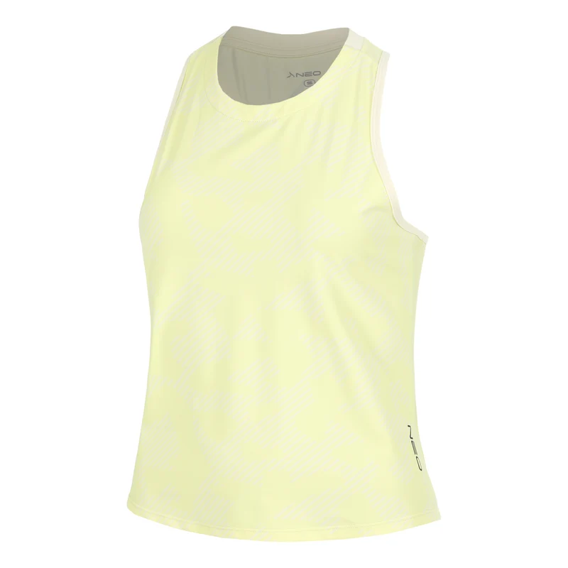 Feel the Vybe AOP Laufshirt Damen-limette