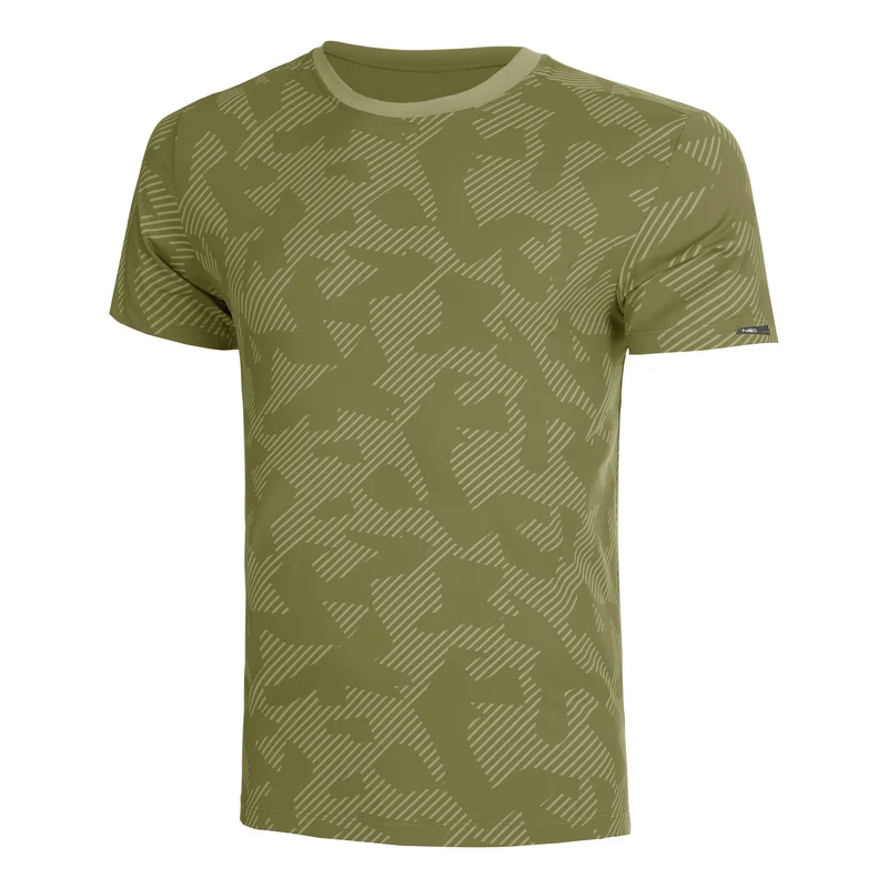 Feel the Vybe AOP Laufshirt Herren-oliv