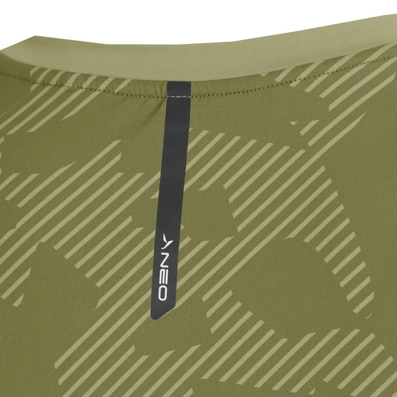 Feel the Vybe AOP Laufshirt Herren-oliv