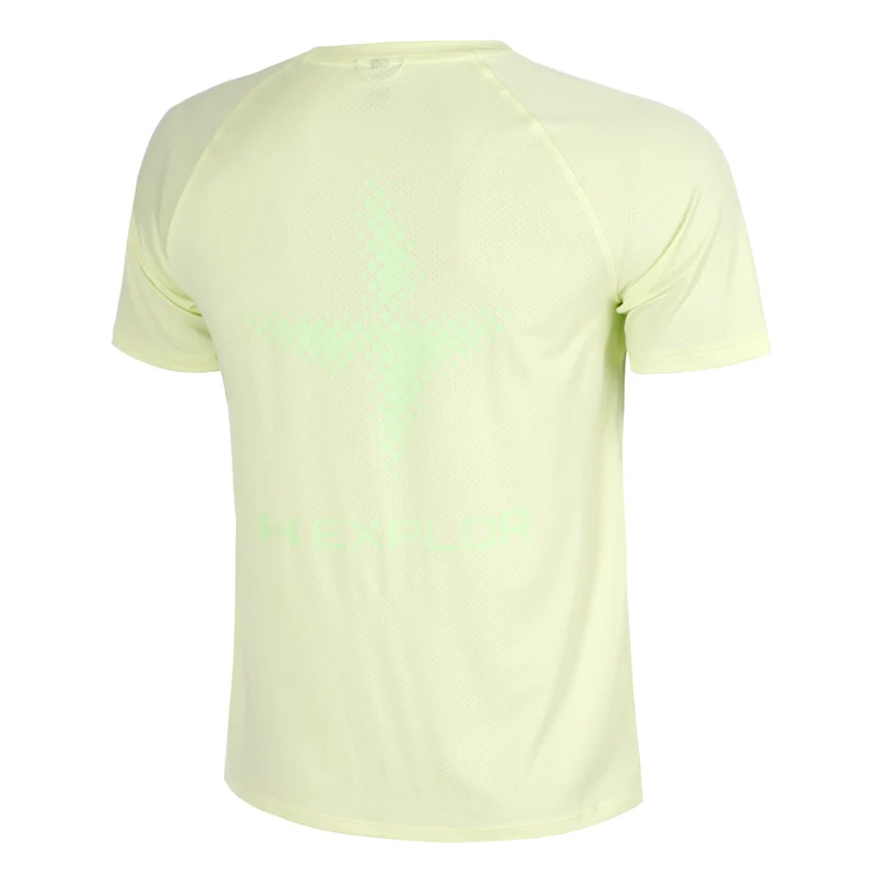Explor Trail Run Graphic Laufshirt Herren-hellgrün, schwarz