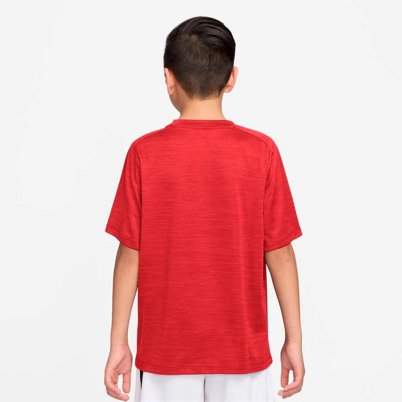 Dri-FIT Multi Heather T-Shirt Kinder-dunkelrot