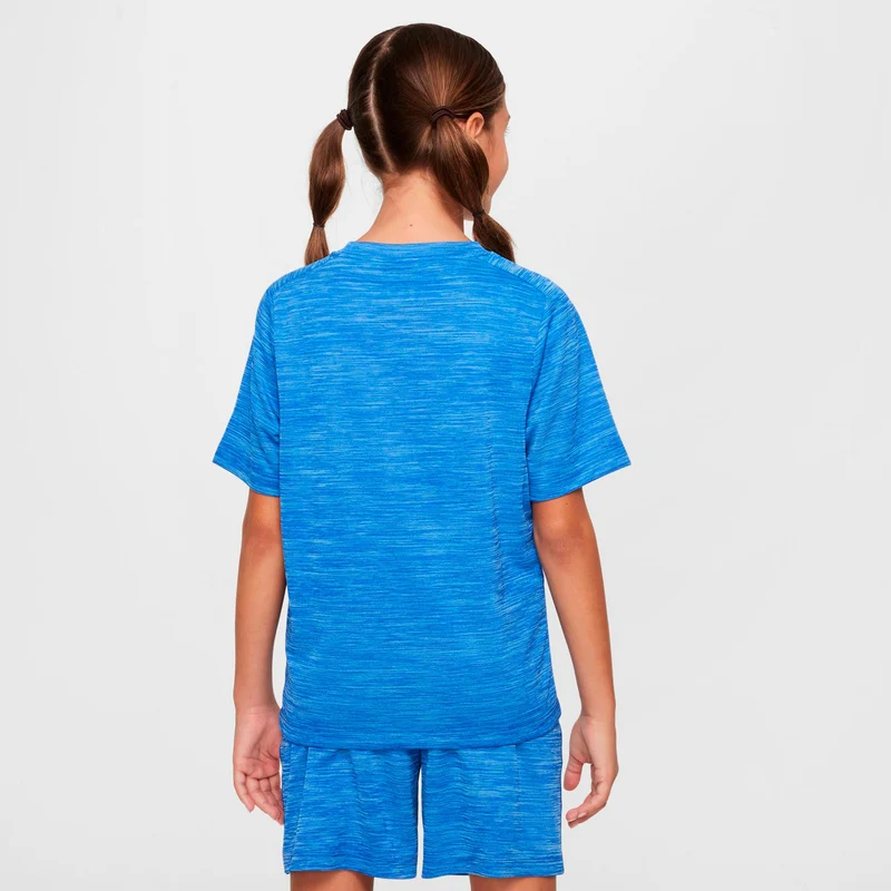 Dri-FIT Multi Heather T-Shirt Kinder-blau, weiß