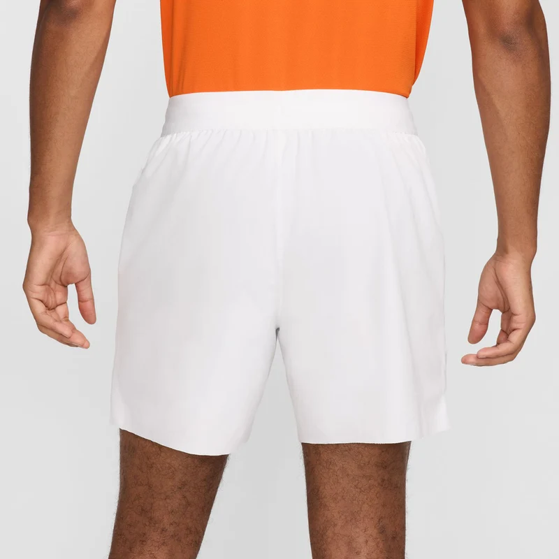 Court Dri-Fit Advantage 6in Shorts Herren-Weiß,Schwarz